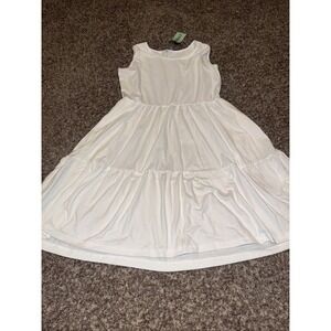 Auselily White Dress Size Large